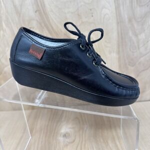 Vintage Lady Red Wing Women's Oxfords Sz 5 B 1970's USA Black 244